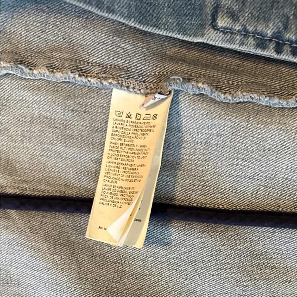Rare Pinko Light Blue Denim Blazer small - Picture 6 of 10